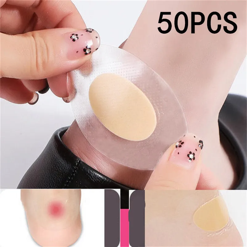 5/10/20/50pcs Gel Grip Heel Protector Adhesive Foot Patches Blister Pads Heel Liner Shoes Stickers  Plaster Foot Care Cushion
