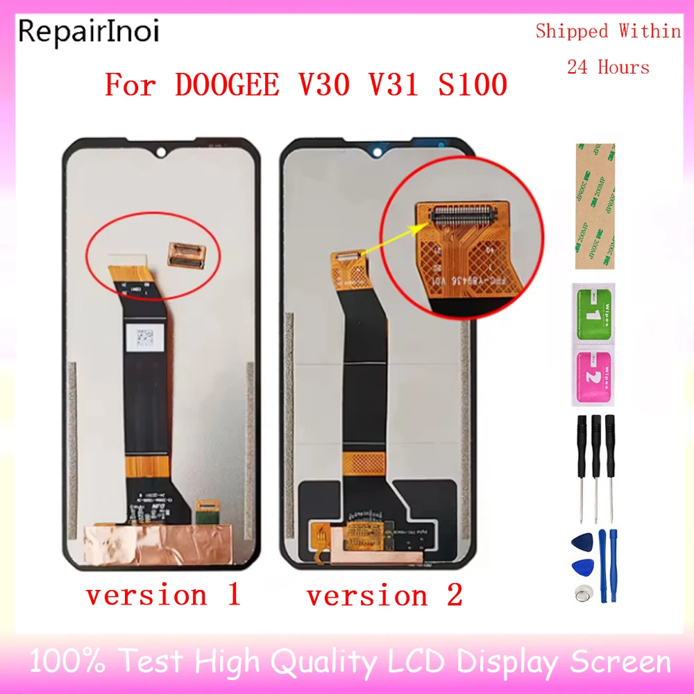 New For DOOGEE V30 V30T V30Pro V31GT S120 S100 Pro S110 V Max PF10 PRO Falcon 40 LCD DF20 s118 Display +Touch Screen Display