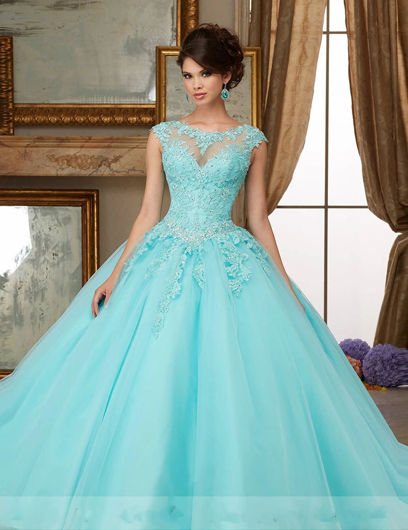 Vestidos de quinceañera baratos, vestido de baile festoneado, apliques de tul Rosa carne, vestidos de 15 años sin espalda, gran oferta, 2022