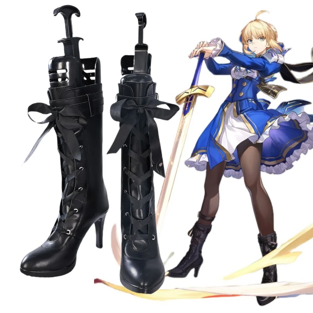 

Game Honkai Star Rail Saber New Skin Shoes Cosplay Boots Costume Accessories Props Anime Halloween Costumes for Woman High Heels