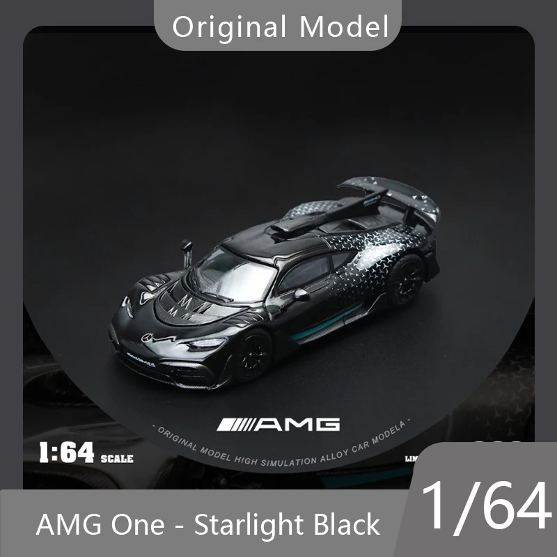 

Original Model 1/64 Mercedes AMG One - Starlight Black Alloy Car Model Birthday Gift Boy Toy Desktop Decoration Collection