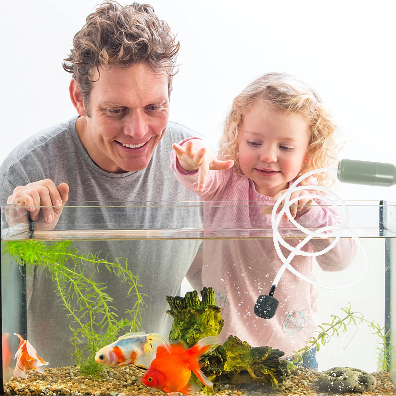 

1 set Mini Aquarium Air For Fish Tank Usb Oxygen Pump Premium Aerator Pump Portable Oxygenation Tool Fish Tank Accessory