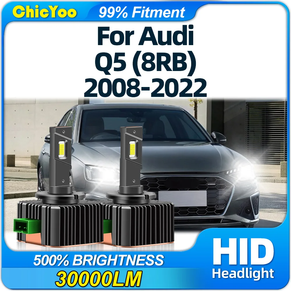 

LED Headlights 30000LM 120W HID Xenon Headlamps 12V 6000K Canbus No Error For Audi Q5 (8RB) 2008-2017 2018 2019 2020 2021 2022