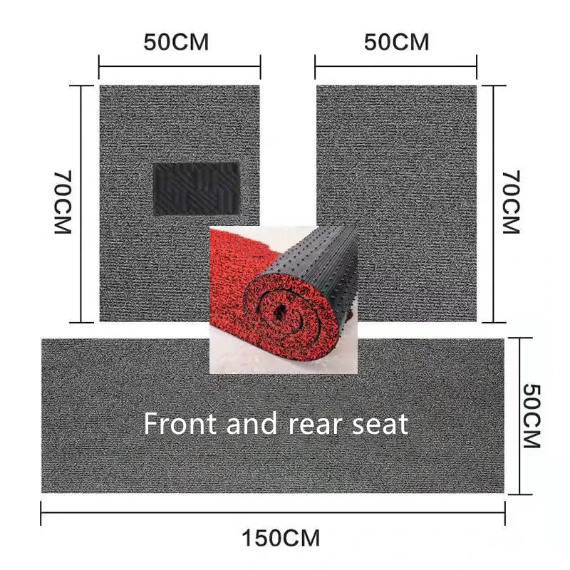 Universal Fit Car Floor Mat For All Cars Multi-purpose Cushion ECO Single Layer DIY Self-cutting Carpet On Car Rug On Front Door