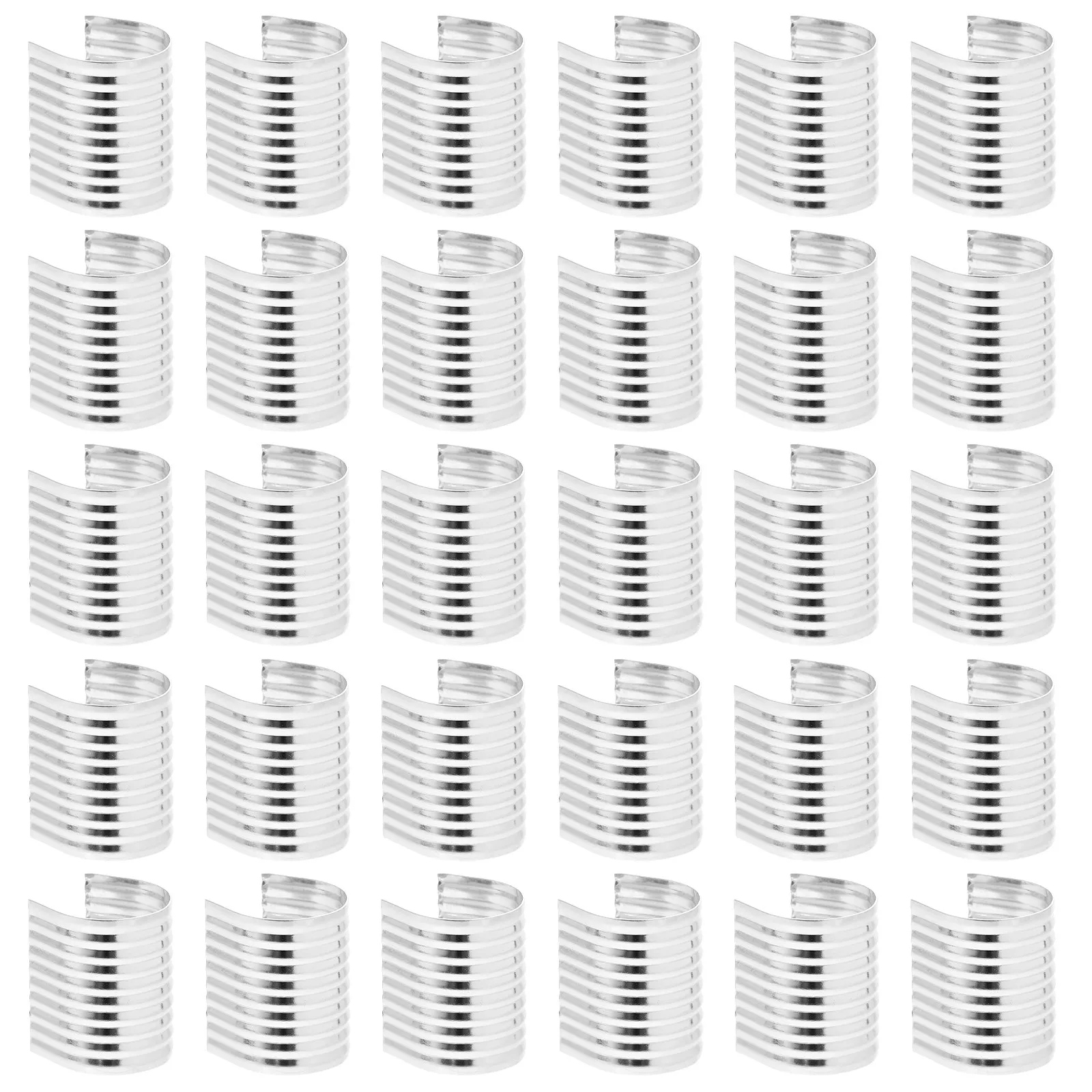 

100Pcs Sturdy Iron Opening Crimp Clips Tassel Rope Clip for Necklace Pendant Bracelet DIY Jewelry Making Cord Clamp