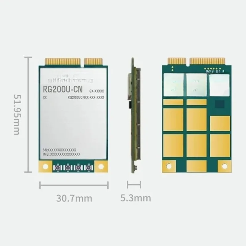 5G Module RG200U RG200U-CN MINI PCIe | Supports 5G NR Sub-6GHz, GSM, GPS 5G Modem