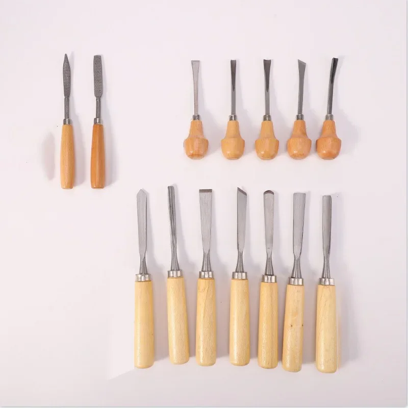 Woodworking Chisel Set Wood Carving Chisels Professional Multifunctional Carved Chisel Carbon Steel Hand Chisels with Whetstones
