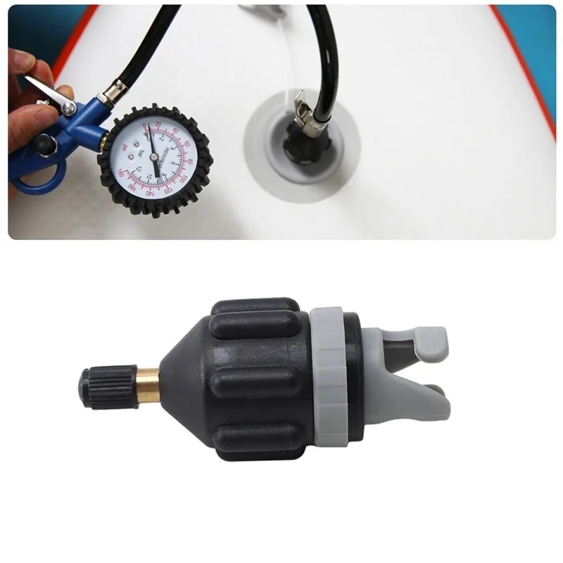 New Sup Air Compressor Air Valve Adapter Vehicle Air Pump Valve Adaptor For Inflatable Air Mattress Bed Boat Canoe Kayak