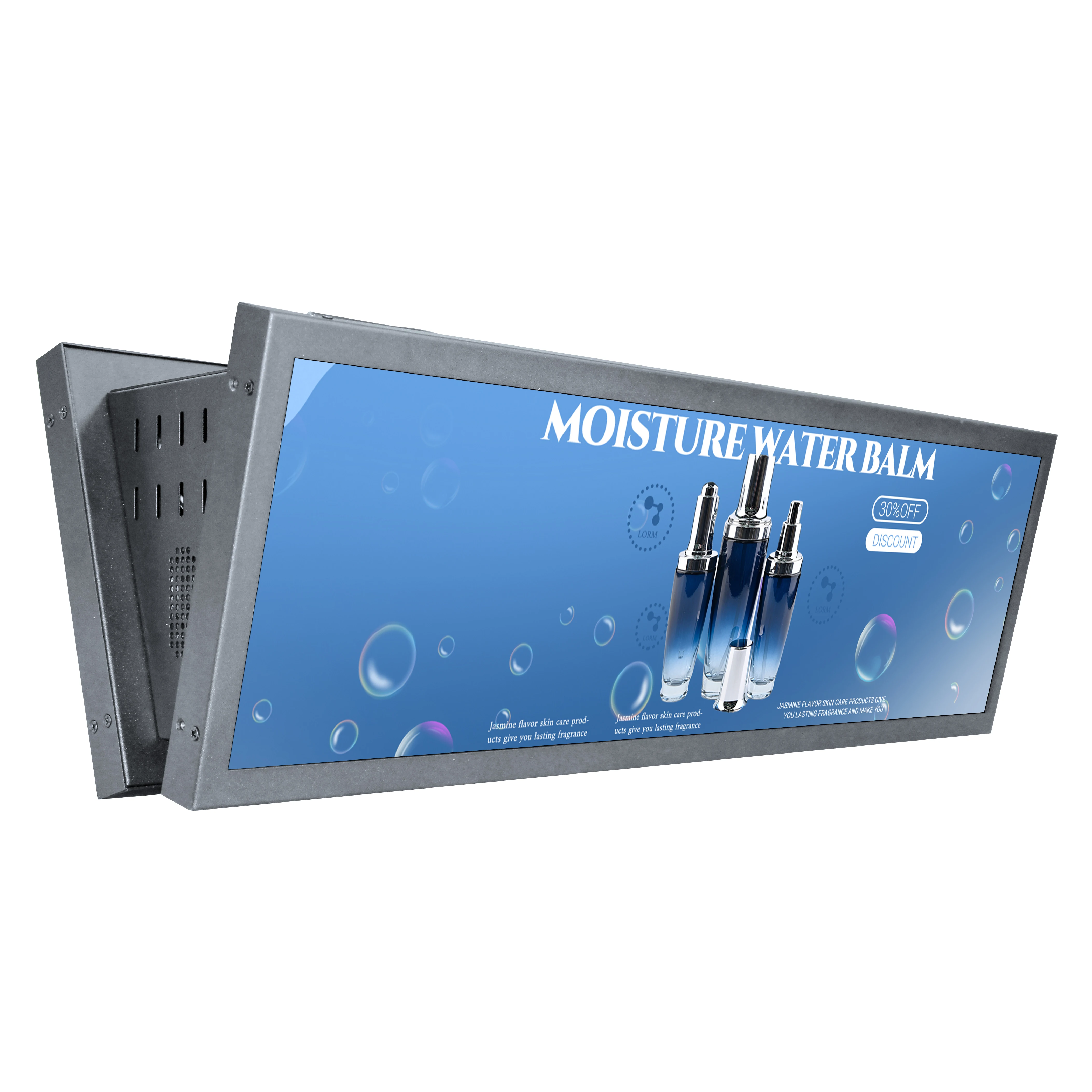 Neuankömmling, schmaler Rahmen, Wandmontage, LCD-Monitor, 24,5 Zoll, einseitig, doppelseitig, LCD-Display, Werbung