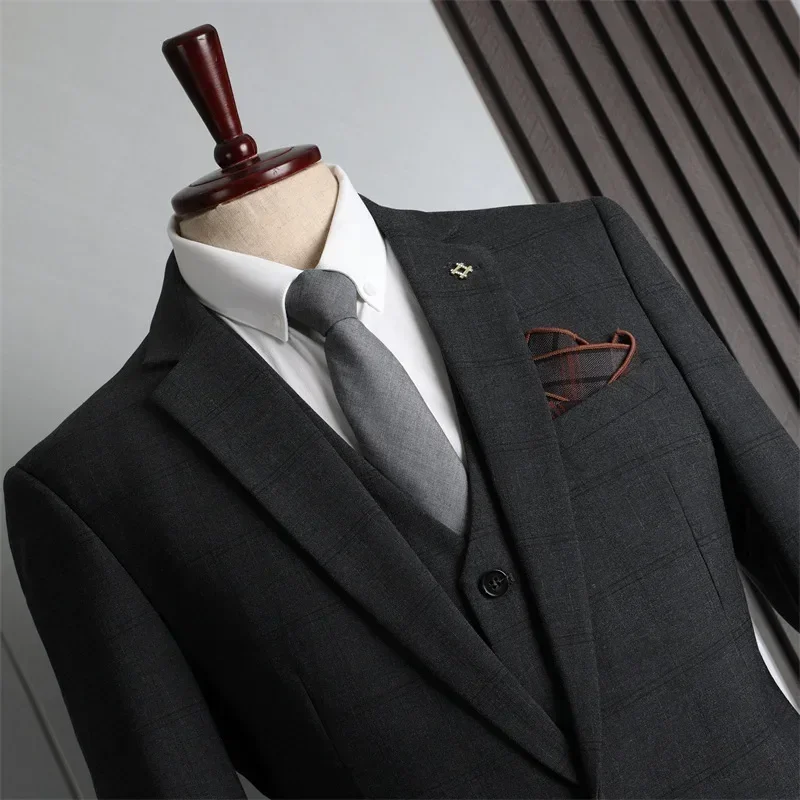 

(43) Customized New Groom Business Slim Suit Men's Best Man Wedding Formal Wear