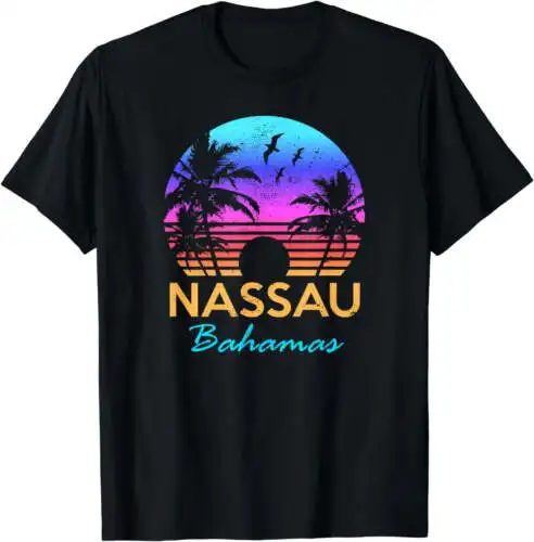 NASSAU BAHAMAS Beach Vacation Spring Break Honeymoon Vintage T-Shirt