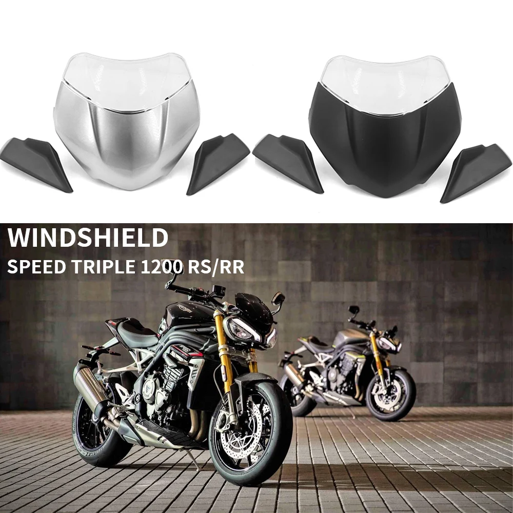 

New For Speed Triple 1200RS 1200 RR RS Windscreen Windshield For SPEED TRIPLE 1200 RR Wind Shield Screen Protector Parts 2021-