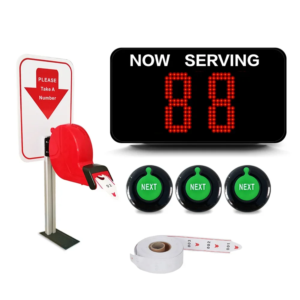 

Wireless Calling System Restaurant Pager With Smart Display Panel Queue Management Device