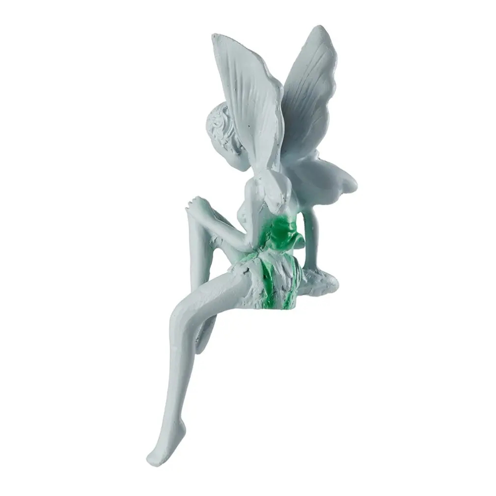 2024 New Flower Fairy Statue Ornament Figurines With Wings Outdoor Garden Resin Craft Landscaping Yard Decoration Fast Delivery
