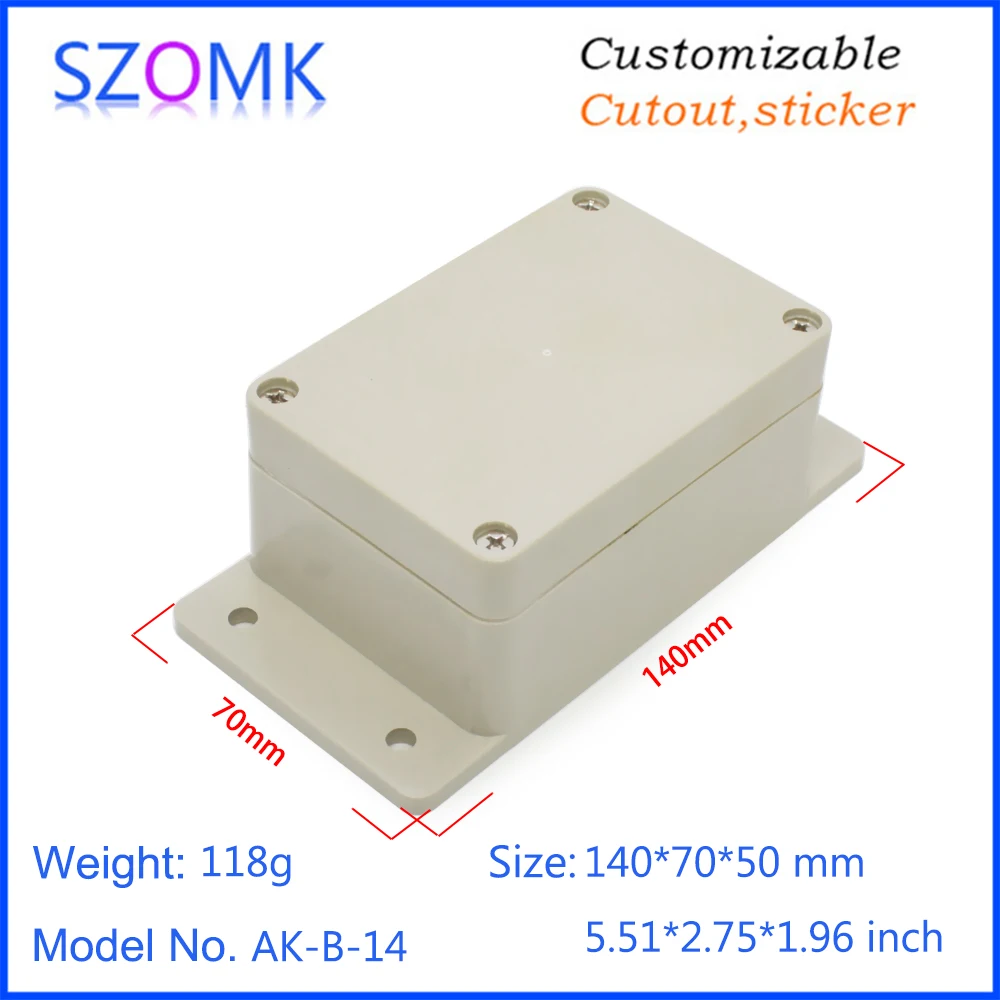 1Piece szomk outdoor plastic waterproof electrical box wall mount plastic control enclosure instrument casing