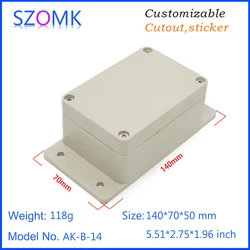 1Piece szomk outdoor plastic waterproof electrical box wall mount plastic control enclosure instrument casing