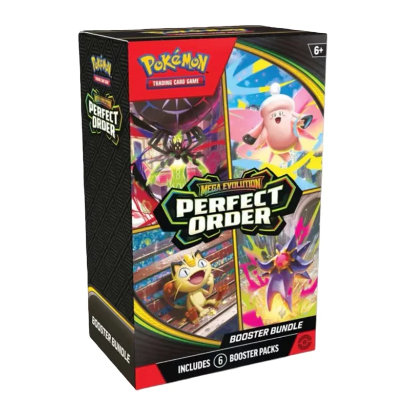 Pokemon English Mega Pitch Black Perfect Order Ascended Heroes Scarlet Violet 151 Booster Bundle Box Collected Trading Cards Toy view 4