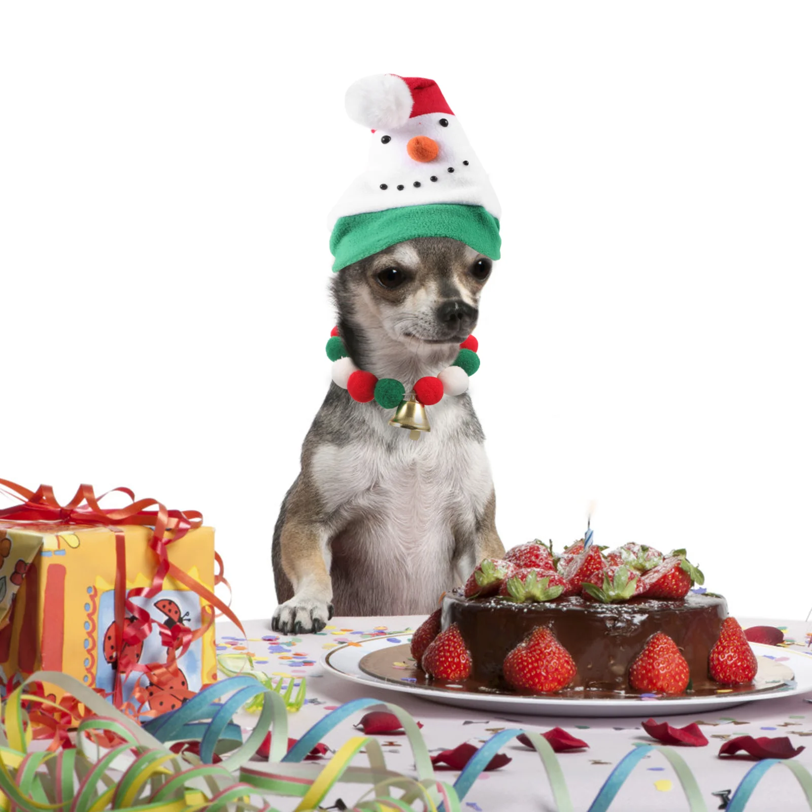 

Stylish Christmas Dog Collar Adjustable for Pet Cats Puppies Holiday Costume Accessory Festive Wear Party Christmas Pet Supply