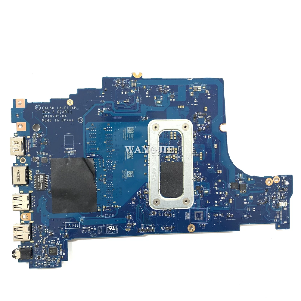 CN-0F7MGJ 0F7MGJ F7MGJ LA-F114P 001YV2 0V4K03 untuk DELL 15 5570 Laptop Motherboard CAL60 100% sudah diuji penuh