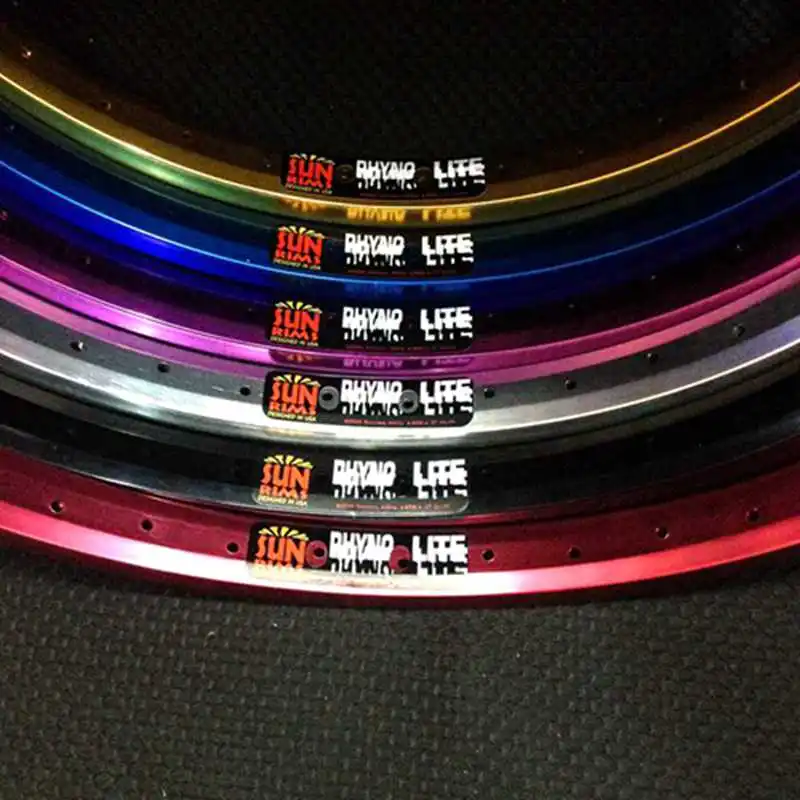 Bmx 20 Inch Wheels 36 Hole Double Layer Bicycle Rim for Bmx Fixed Gear Street Bike Colorful Rim