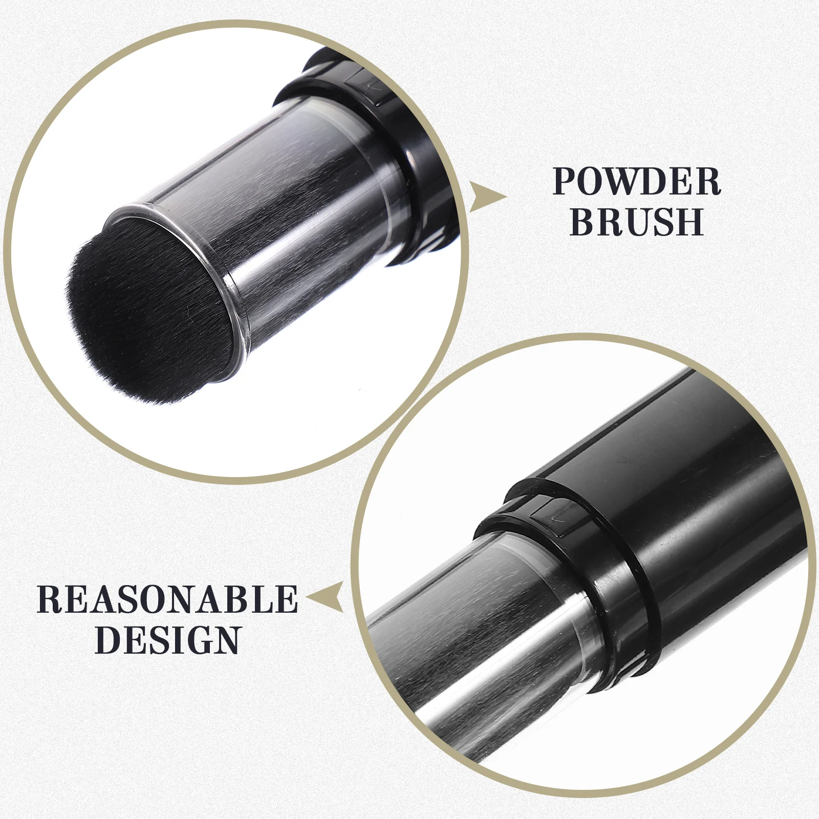 

Refillable Powder Brush Pressure Bottle Foundation Brushes Dense Cosmetics Applicator Travel Makeup Supplies Nail Dust Compact