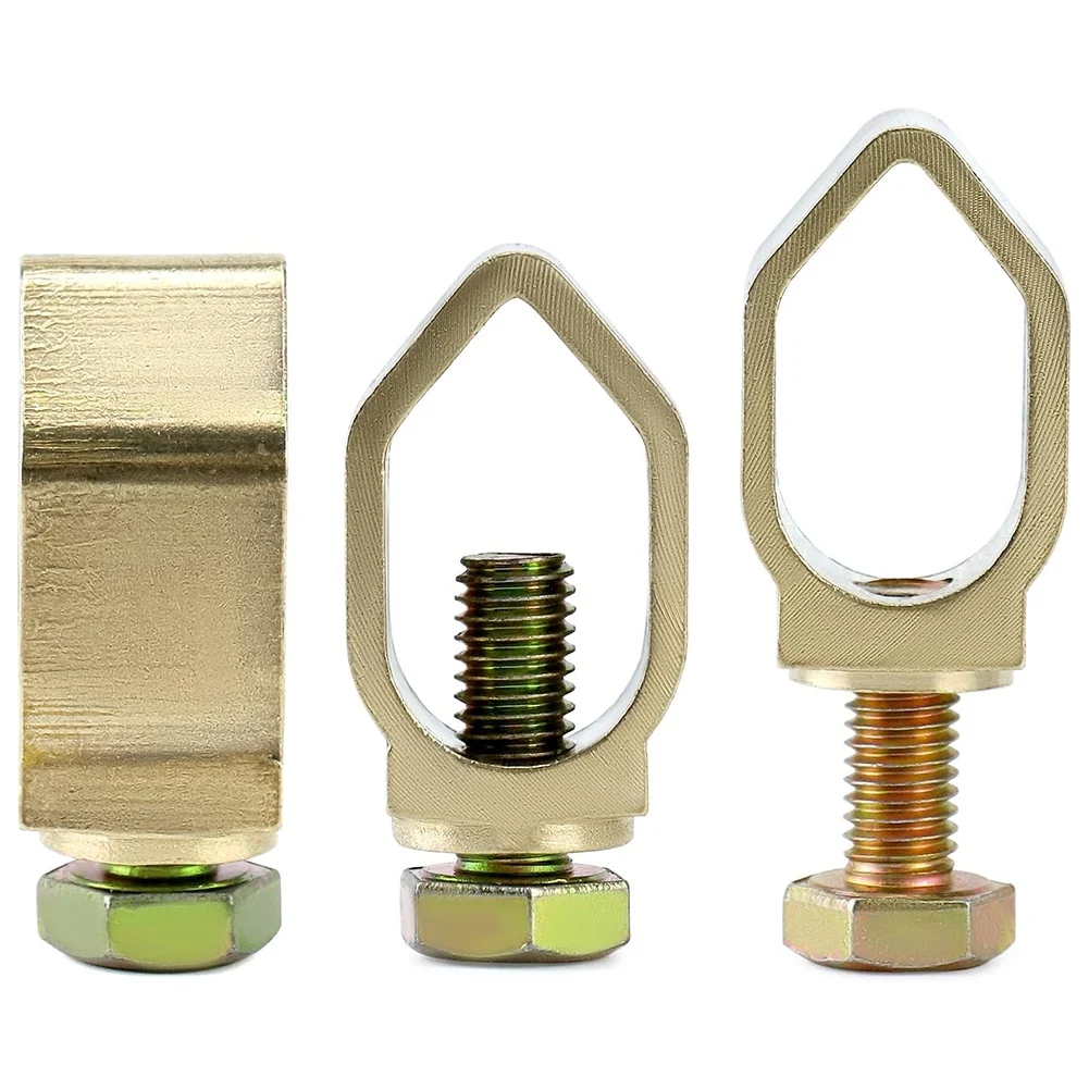 10pcs 5/8-Inch Brass Ground Rod Clamps for Reliable Electrical Grounding Systems