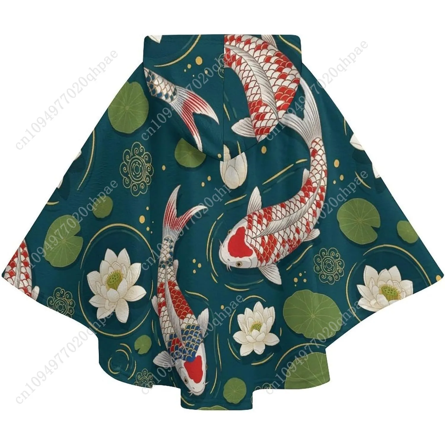 سترة بطانية مريحة من الفلانيل، سترة بغطاء للرأس كبيرة الحجم من كوي فورز مع جيوب للأطفال والمراهقين #6