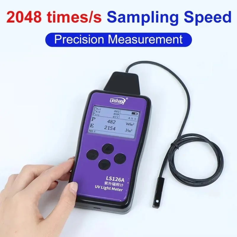 Miernik natężenia promieniowania UVA klasy profesjonalnej LS126A, radiometr ultrafioletowy, radiometr światła utwardzającego, miernik natężenia promieniowania UV