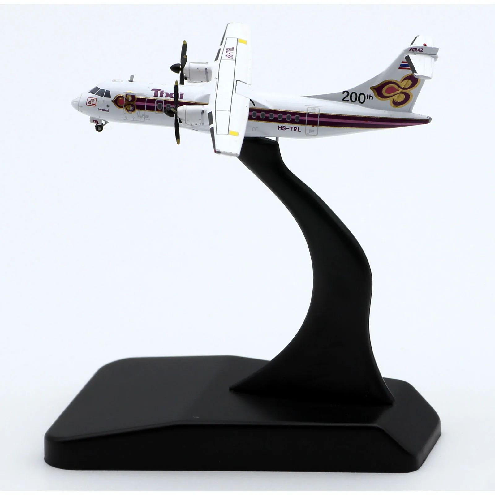

LH4237 Коллекционный самолет из сплава в подарок JC Wings 1:400 THAI AIRWAYS ATR42-320 «200-й» литая под давлением модель самолета HS-TRL с подставкой