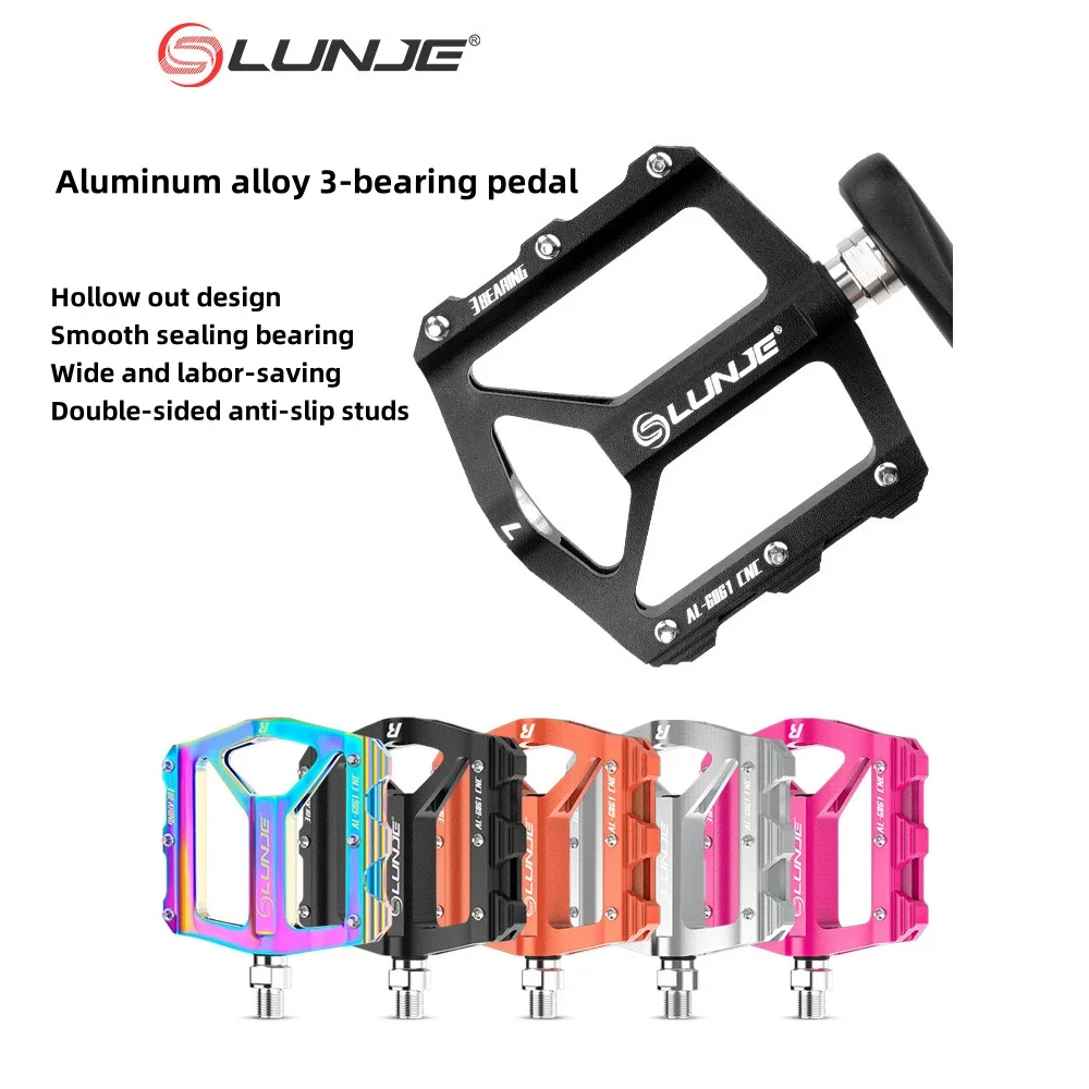 

New Bicycle Pedal Mountain Bike Peilin Bearing Pedal Road Bike Aluminum Alloy Pedal With Anti Slip Nails