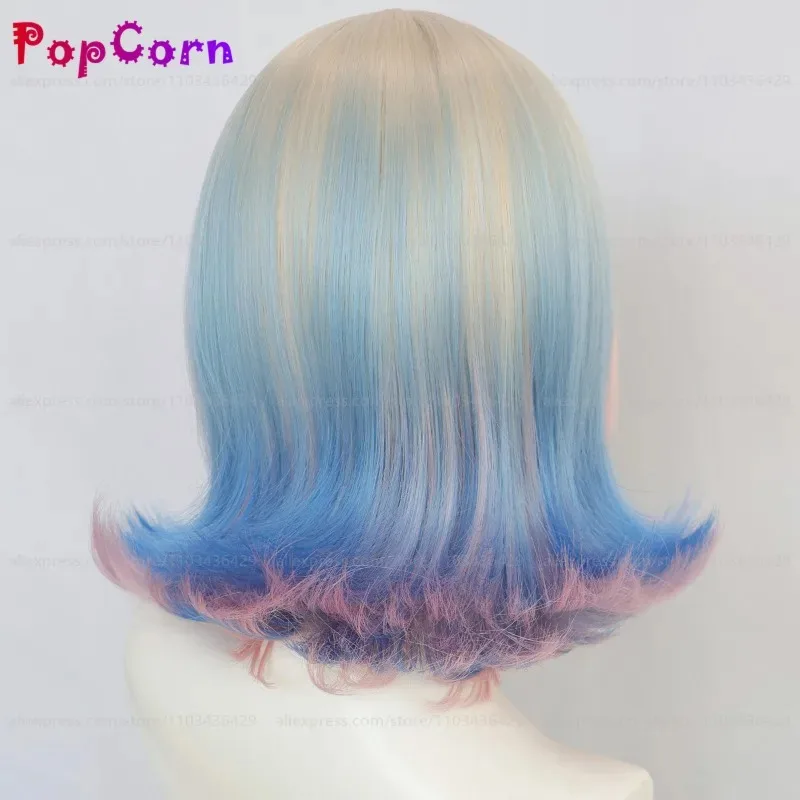 aa124LQEnid Sinclair 女性 32 センチメートルショート混合色かつらアニメ耐熱合成かつらハロウィンパーティーイベント Cos