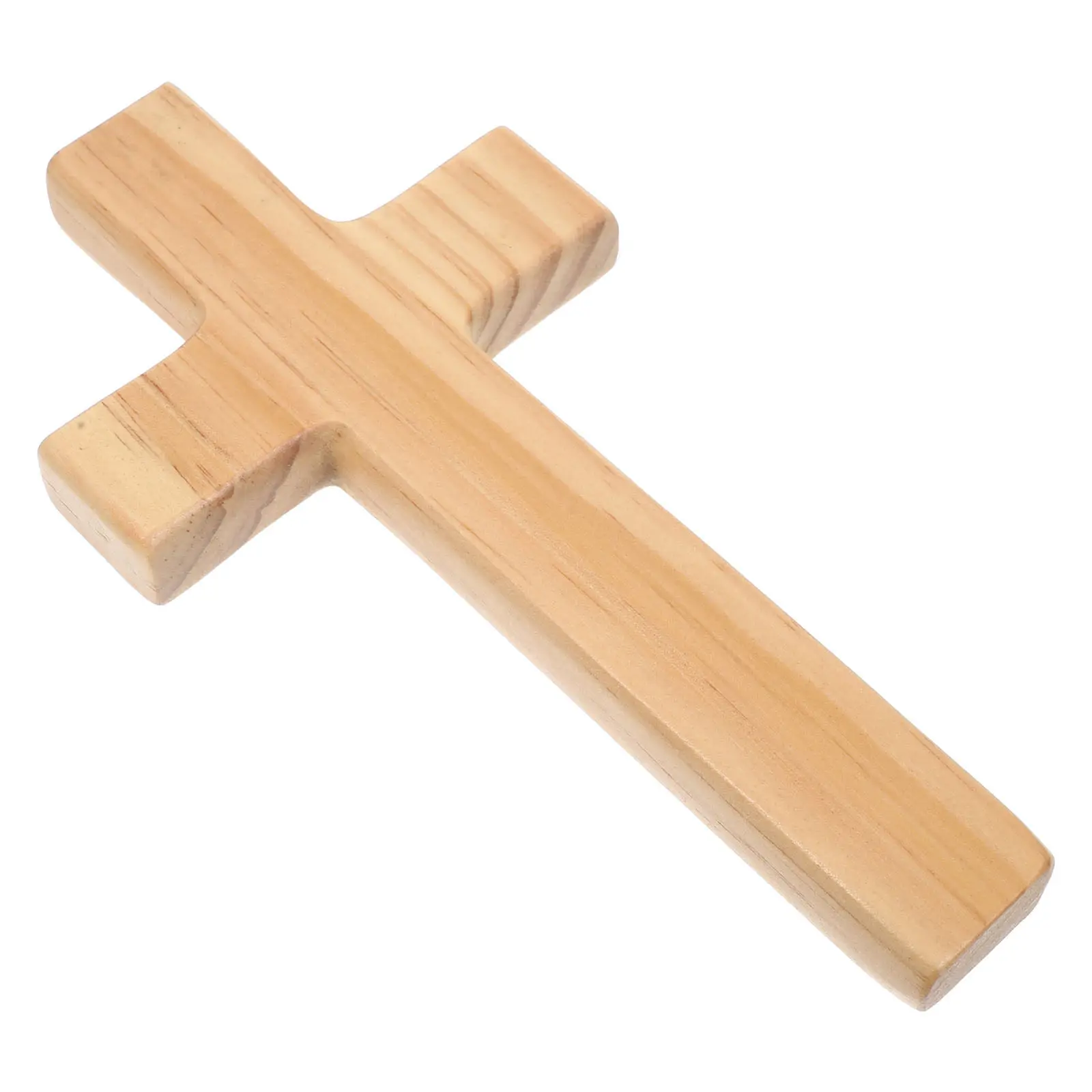 Wood Wall Cross Handcrafted Jesus Figure Hanging Cross Sculpture Religious Home Church Prayer Room Decorative Ornament