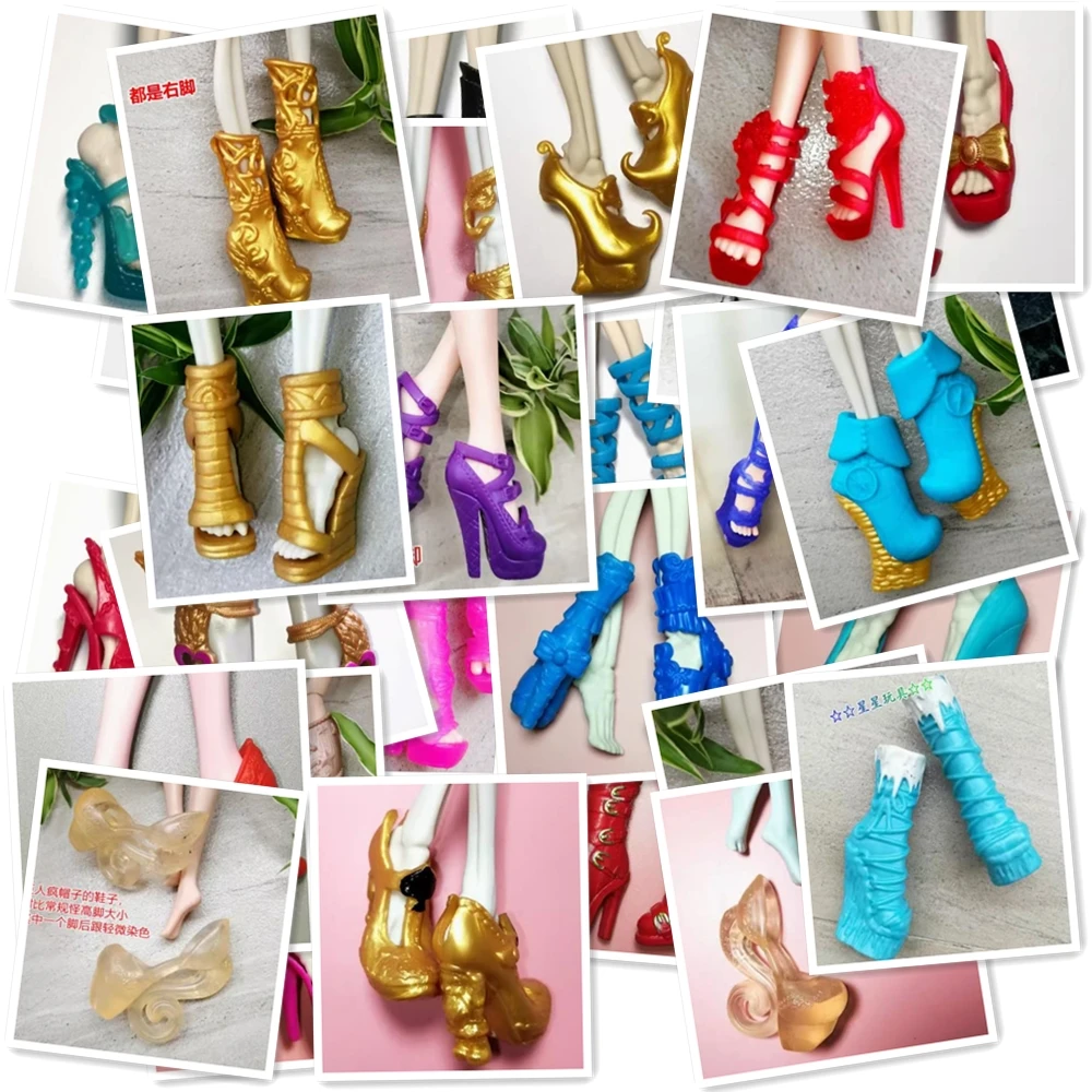 1/6 Doll Accessories Fashion  Flat Shoes for  monsters high school doll 30cm Doll Shoes