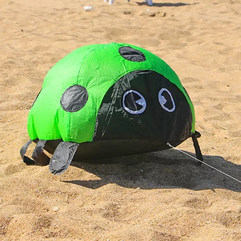 Marienkäfer-Drachen können auf dem Boden laufen, nicht fliegen, Drachen für Kinder, aufblasbare Luftspielzeuge, Kevlar-Profi-Drachenanhänger, Koi