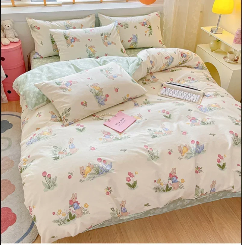 Duvet Cover Set for King Queen and Twin, Full Size Double Bed Quilt Cover with 2 PCs Pillowcase Blanket Comforter 100% Cotton