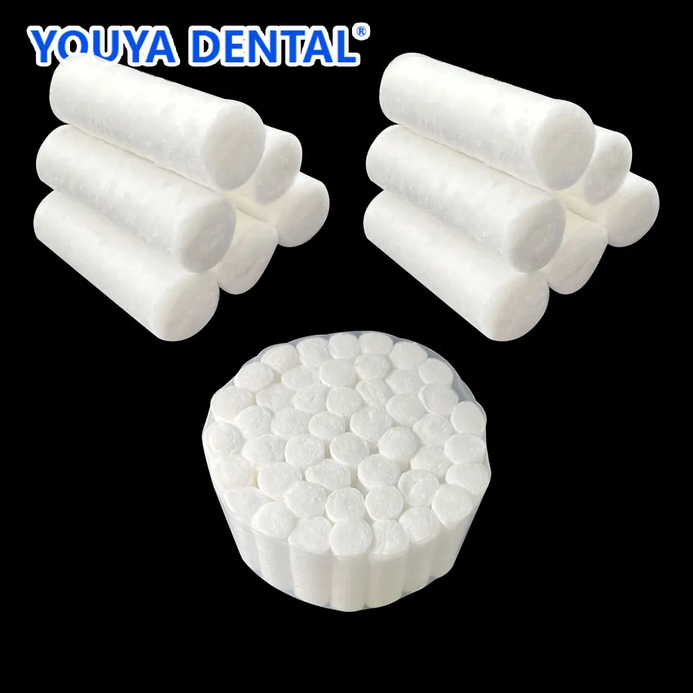 Disposable Dental Cotton Roll Teeth Cleaning Surgical High absorbent Dentist material High-purity Cotton Medical Whitening