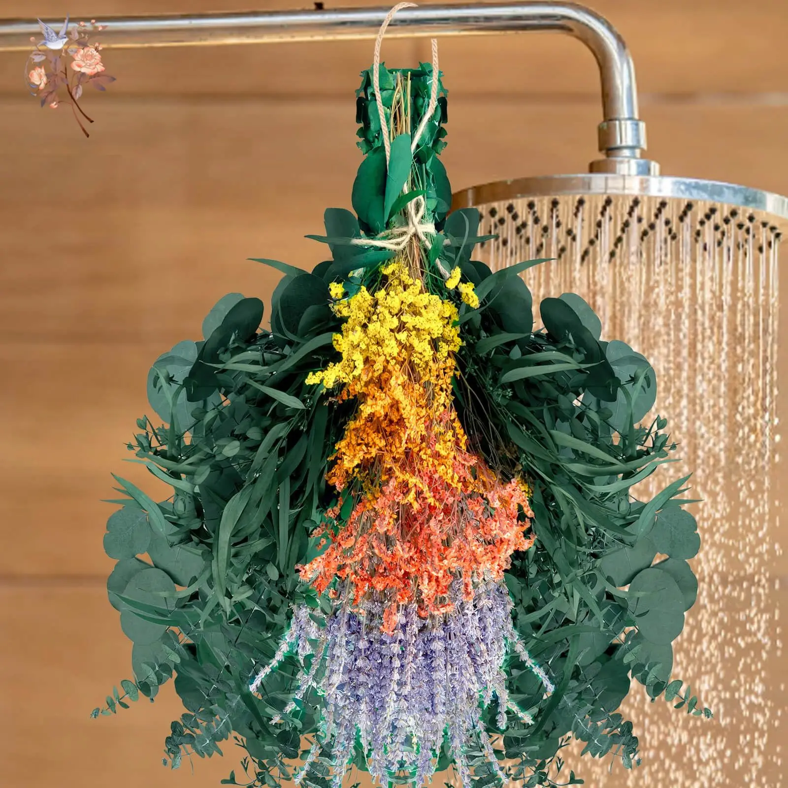 

Dried Hanging Bundle Lavender Eucalyptus Stem for Shower Bathroom Plant Decor Natural Greenery Leaves Aesthetic Home Vase Filler