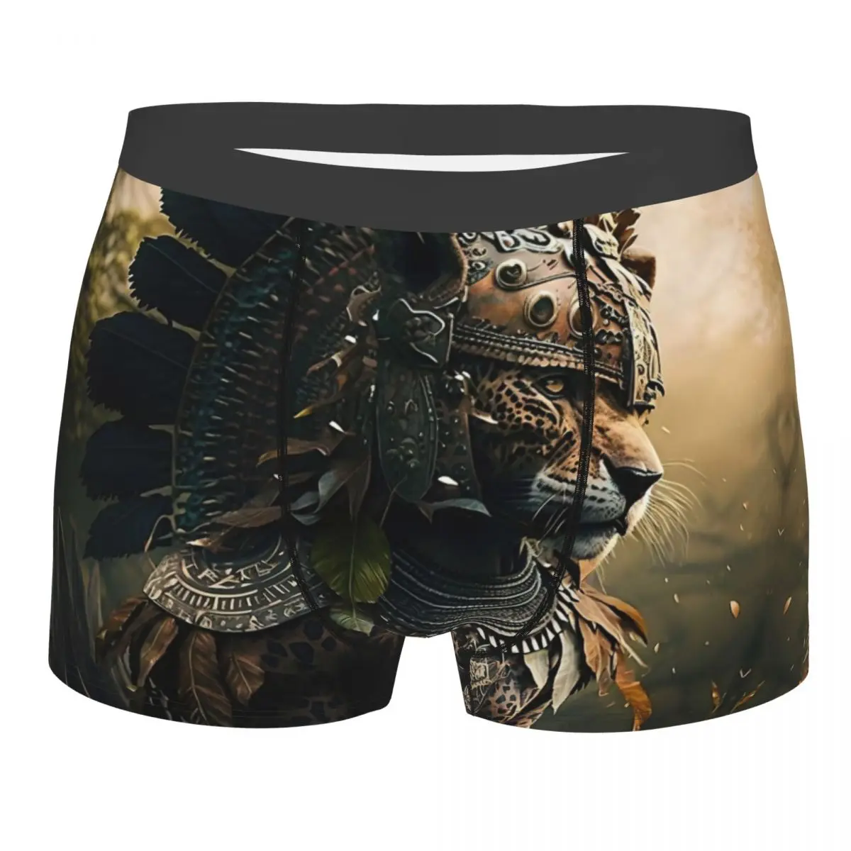 Jaguar Aztec Warrior Underpants Cotton Panties Men's Underwear Ventilate Shorts