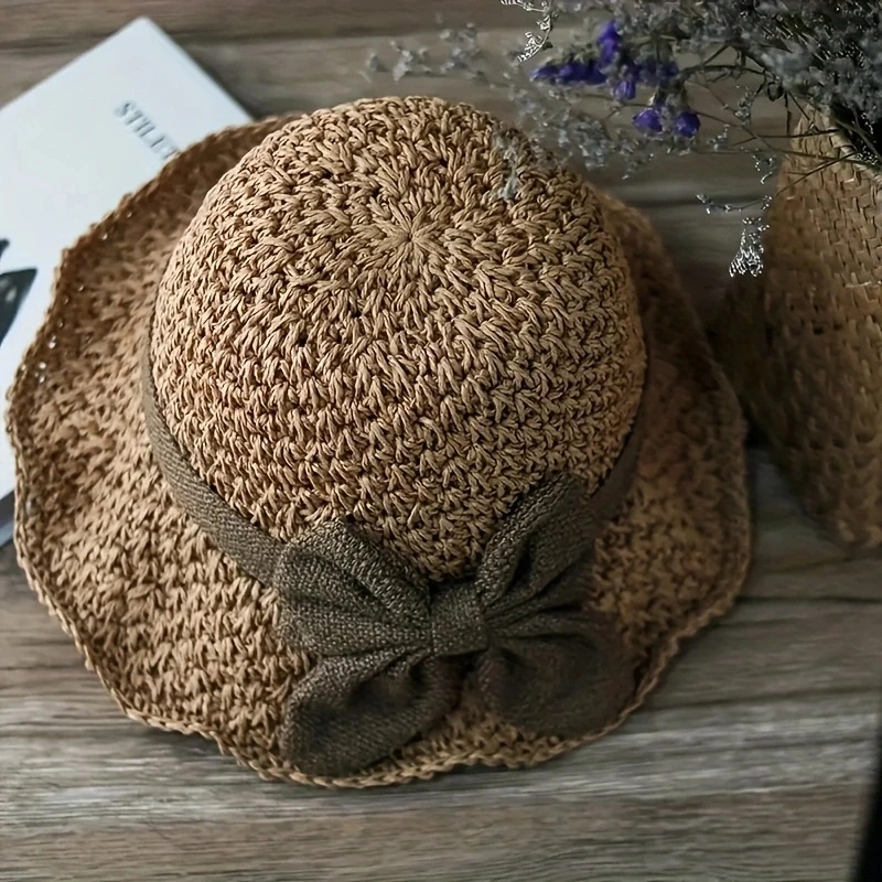 Ladies New Travel Holiday Big Brim Hat Beach Sun Hat Beach straw hat