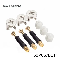 50PCS Three in one Furniture Connector Screw Cam Screw Eccentric Wheel Nut Furniture Connection Accessories