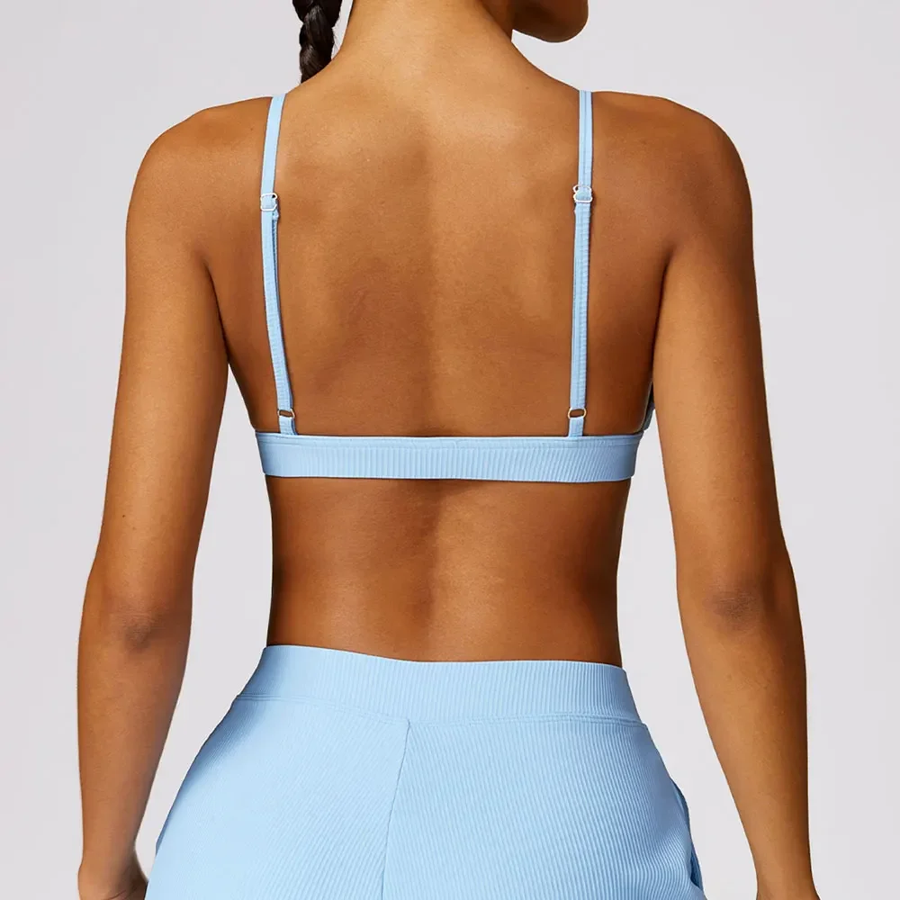 Women Yoga Sports Underwear For Fitness Running Shockproof Gym Workout Top Padded Bra Push Up Athletic Vest Sexy Yoga Top Female