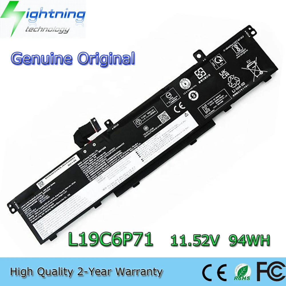 

New Genuine Original L19C6P71 11.52V 94Wh Laptop Battery for Lenovo ThinkPad T15G P15 P17 Gen 1 20SUS4BX00 20SQ L19L6P71