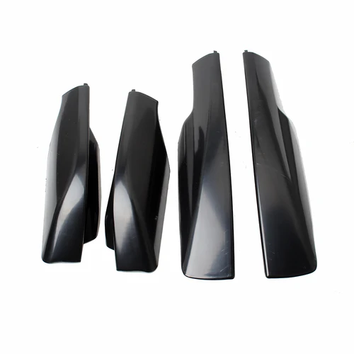 Imagen 2 del producto Para Toyota RAV4 2006 2007 2008 2009 2010 2011 2012 ABS negro portaequipajes Bar Rail cubierta de protección final Shell reemplazar 4 Uds