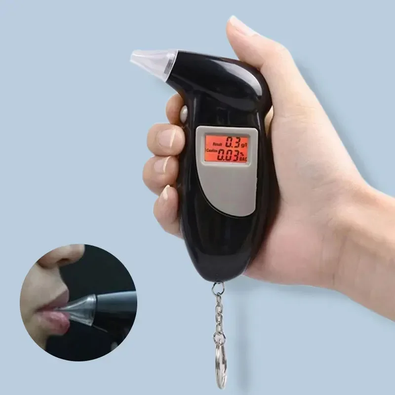 New Birds Beak Vehicle Breathalyzer Blowing Digital Display Detector For Vehicle Portable Drink-driving Breathalyzer