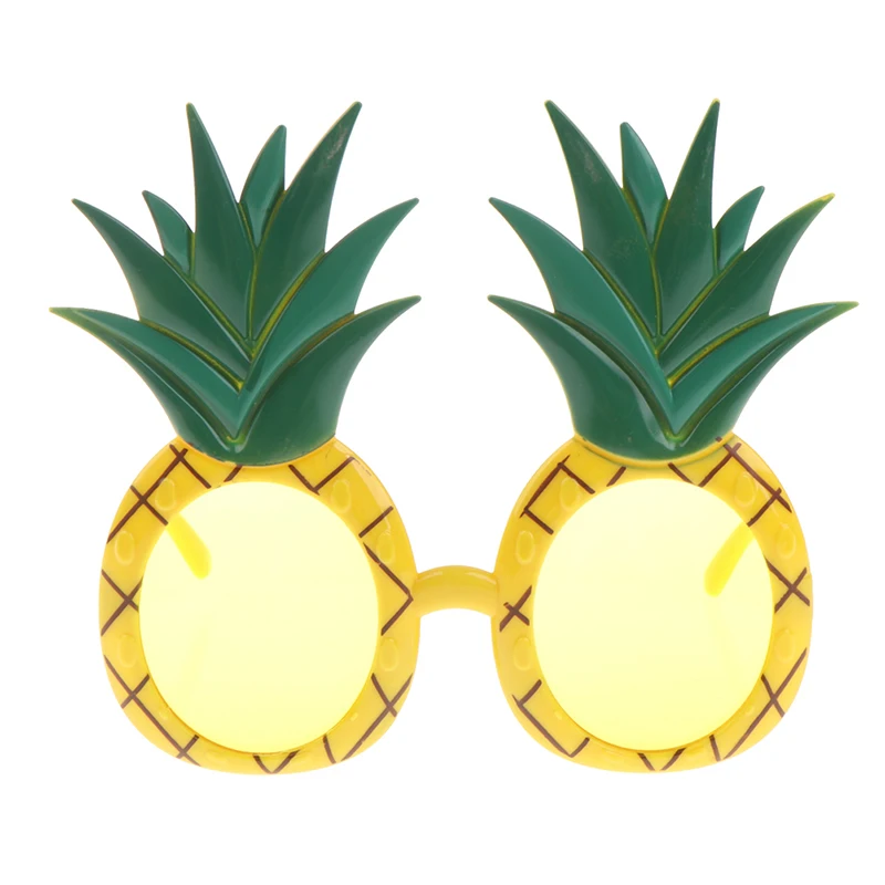 1pc Hawaii Tropical Party Glasses Pineapple Hawaiian Pool Beach Party Decoration Supplies Funny Glasses Photo Prop