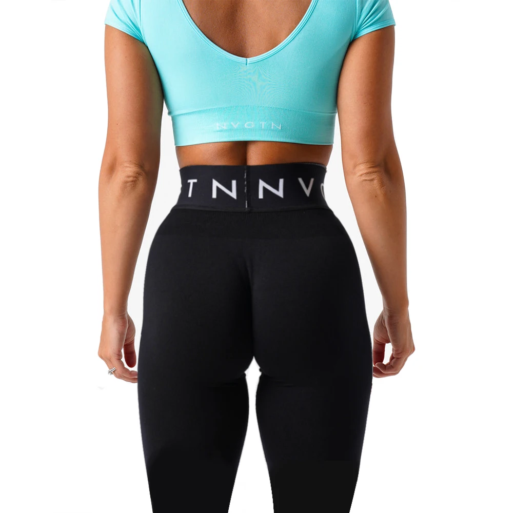 

Black NVGTN Seamless Leggings for Women Seamless Scrunch Leggings Butt Lifting Gym High Waisted Workout Yoga Pants