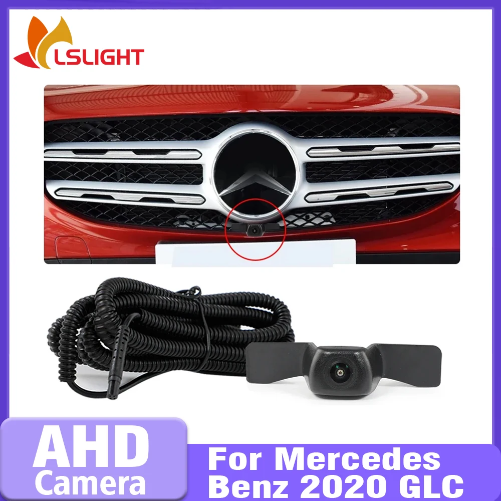 メルセデスベンツglc-2020用車載フロントビューカメラ-1080p防水魚眼レンズhdナイトビジョンahd駐車監視システム