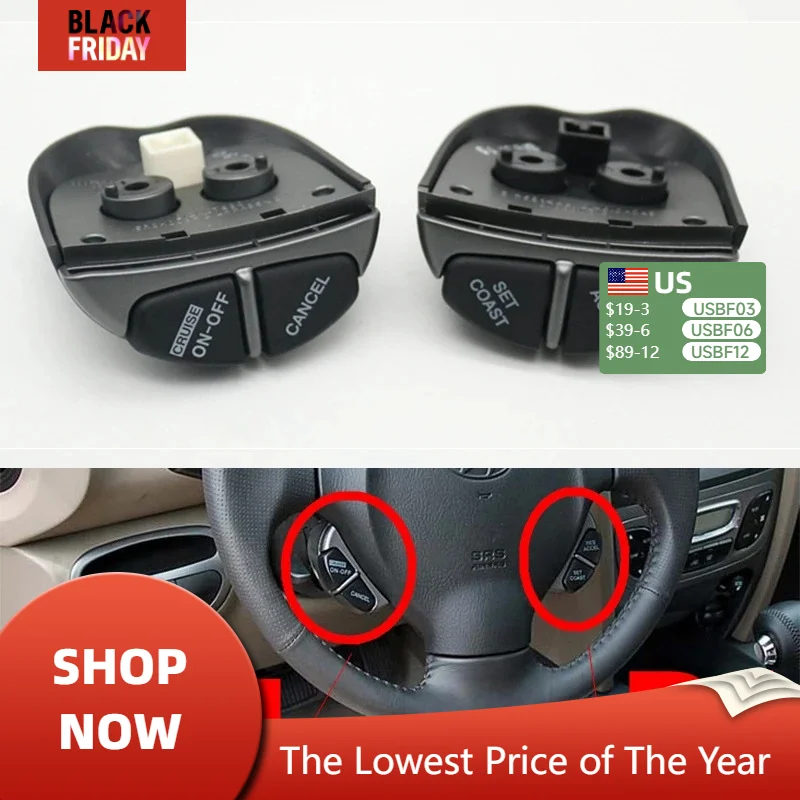 Brand New Steering Wheel Cruise Control Switch Button Cancel On-Off  96710-26000 For Hyundai Santa Fe 2002-2006