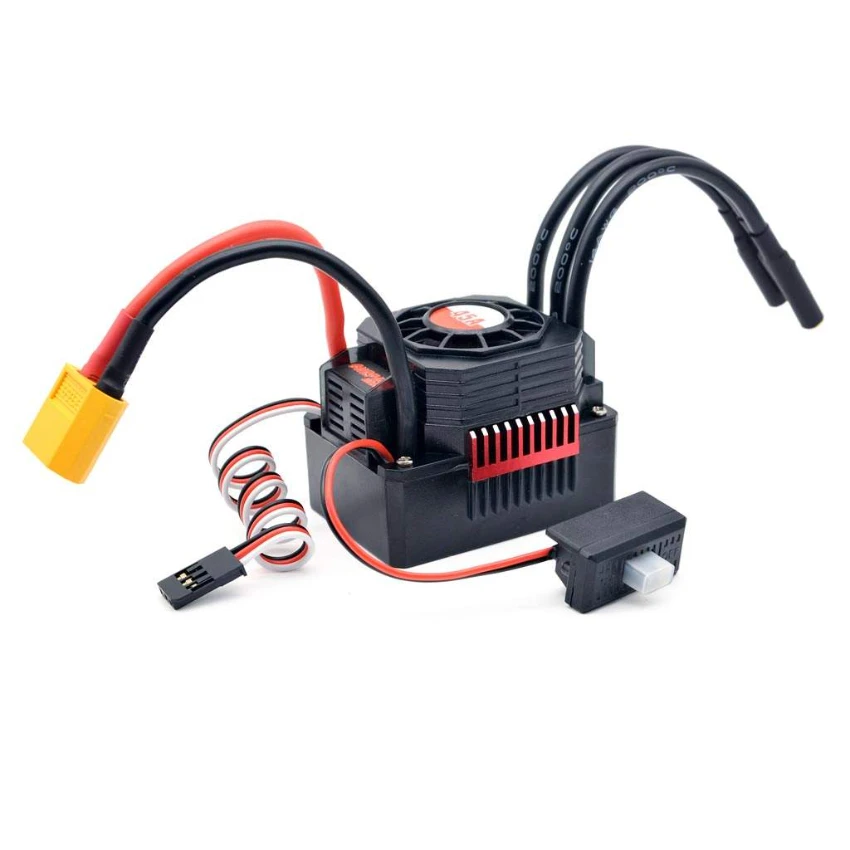 Waterproof Brushless ESC XT60 Plug 25A 35A 45A 60A 80A 120A 150A for 1/5 1/8 1/10 1/12 1/18 RC Car Boat Tank Truck Motor