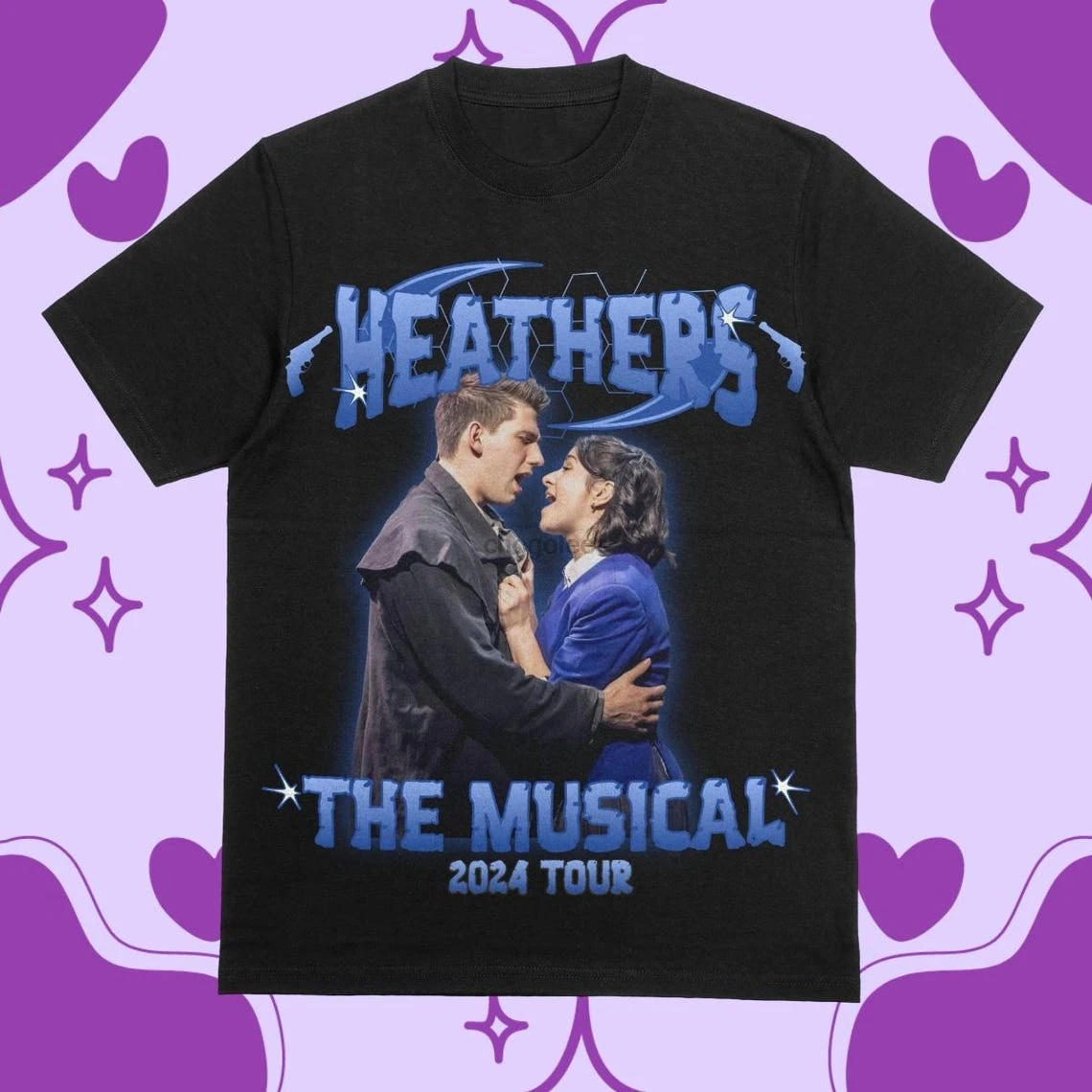 Heathers the Musical (Heathers UK Tour) JENNA INES and Keelan McAuley Tour Vintage Tee